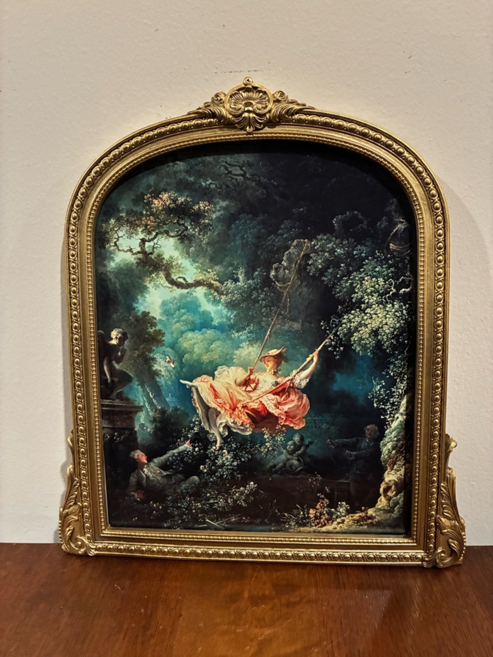 The Swing Framed Print 10x11.5 Fragonard Gold Baroque Rococo Ornate Wall Art